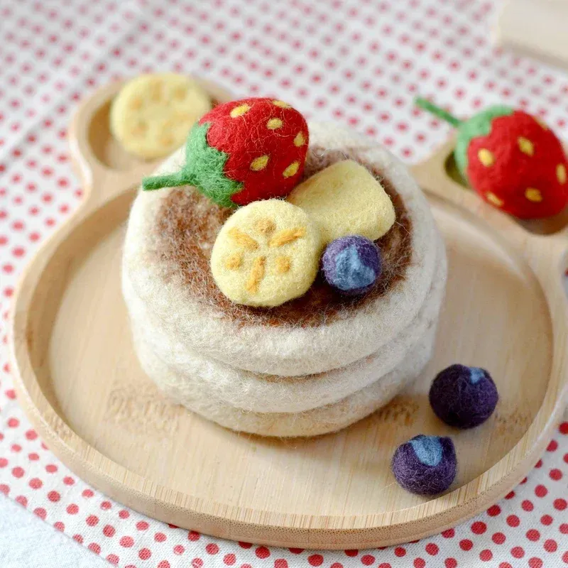 Tara Treasures Pancake cibo feltro 9 cm