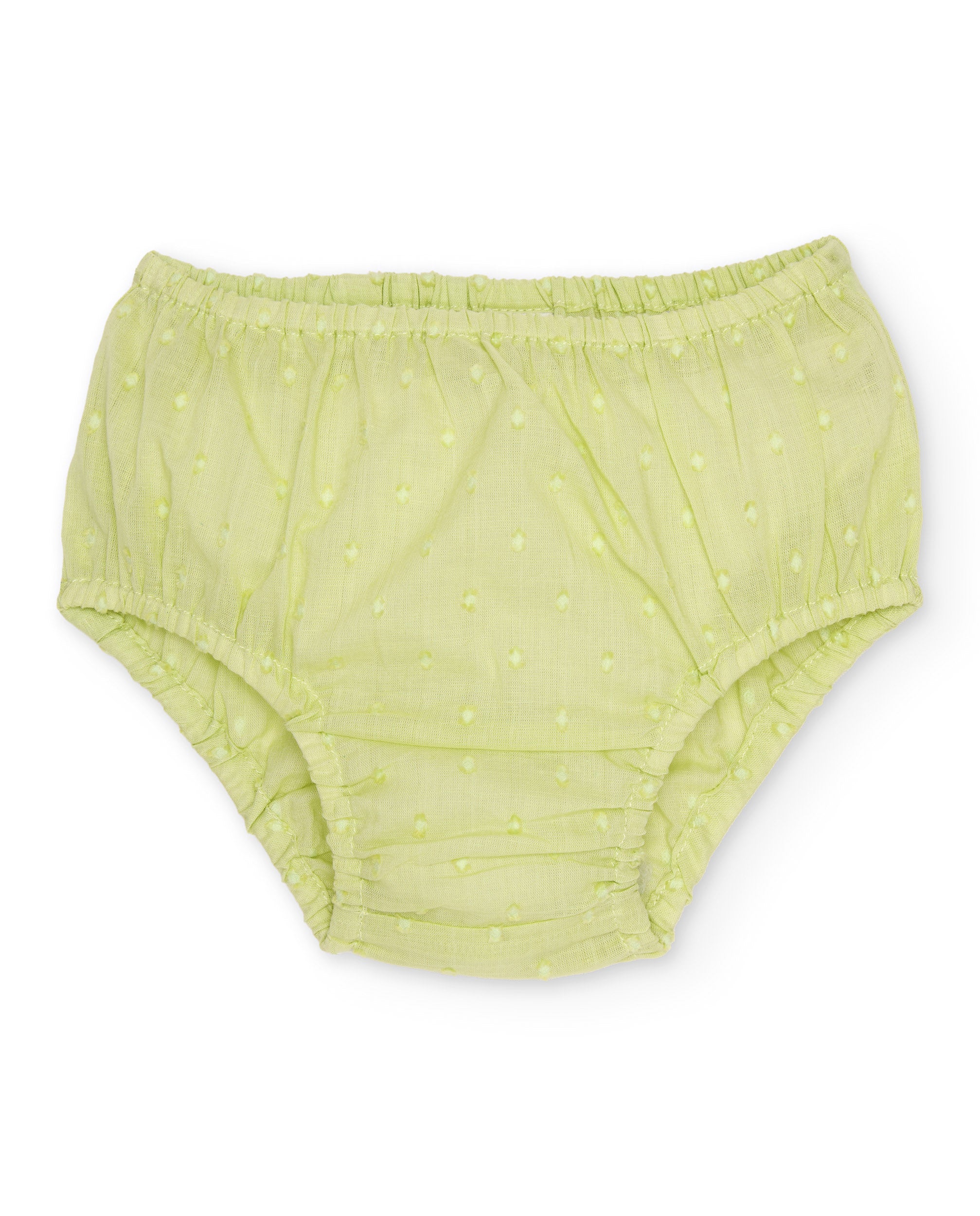 Tuc Tuc vestito neonata verde pois con mutandina