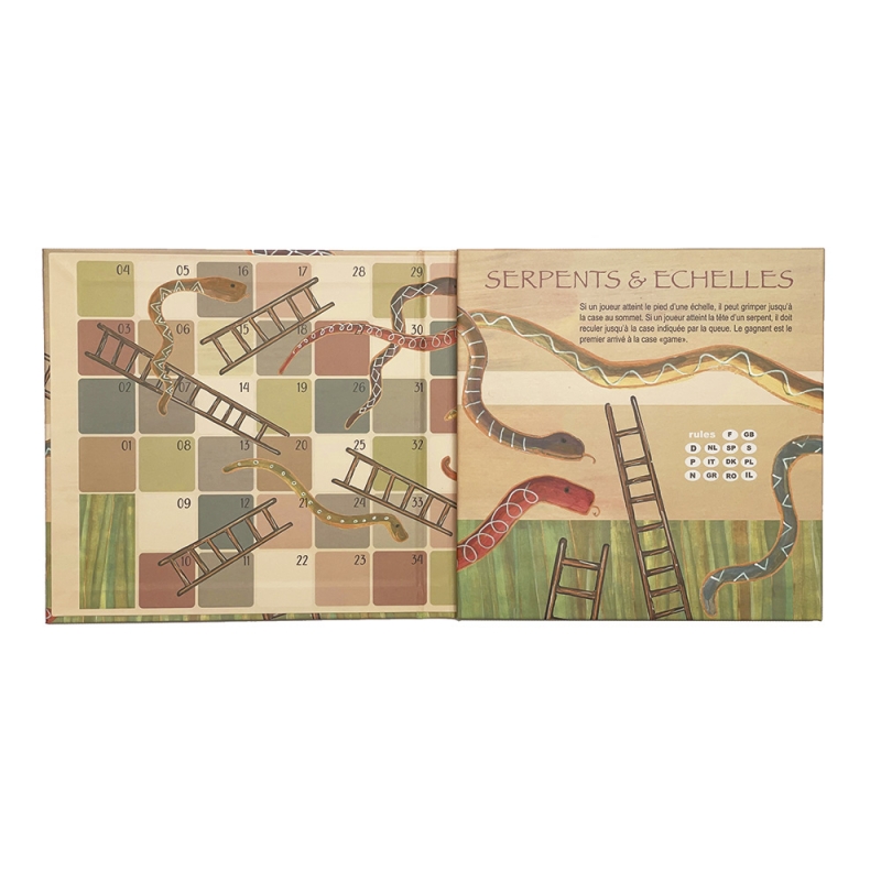 Egmont Toys Snakes and Ladders gioco magnetico cartella 17 cm