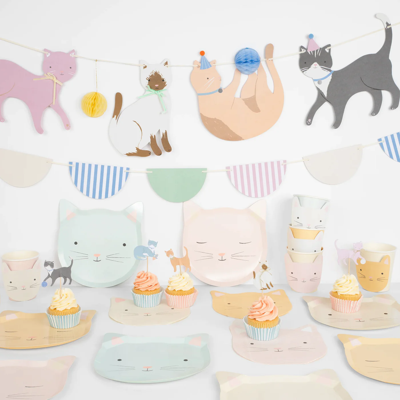 Meri Meri Cute Kittens Piatti Carta 8 Pezzi