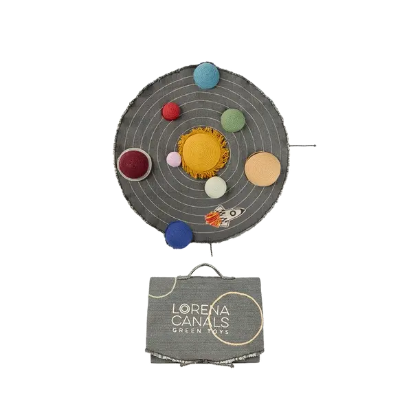 Lorena Canals Solar System tappeto gioco 63x67 cm cotone