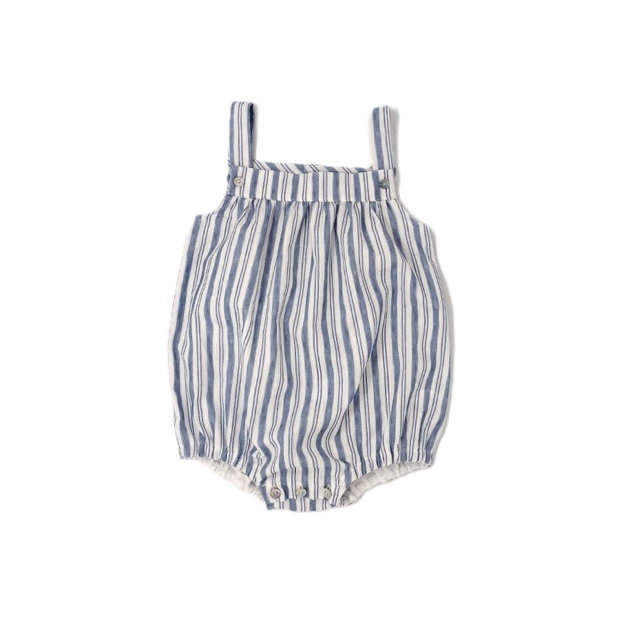 Mebi Raya Azul pagliaccetto righe azzurre cotone