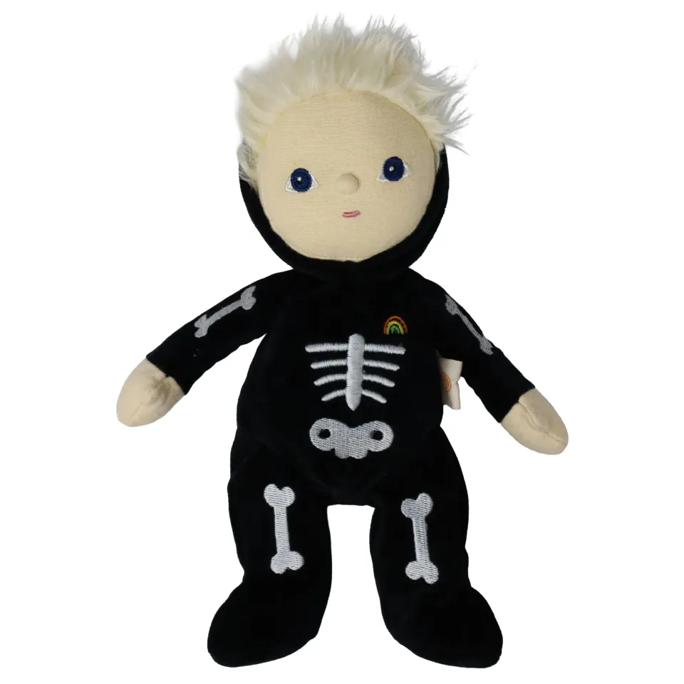 Olliella Dinky Dinkums Scully Skeleton bambola in stoffa