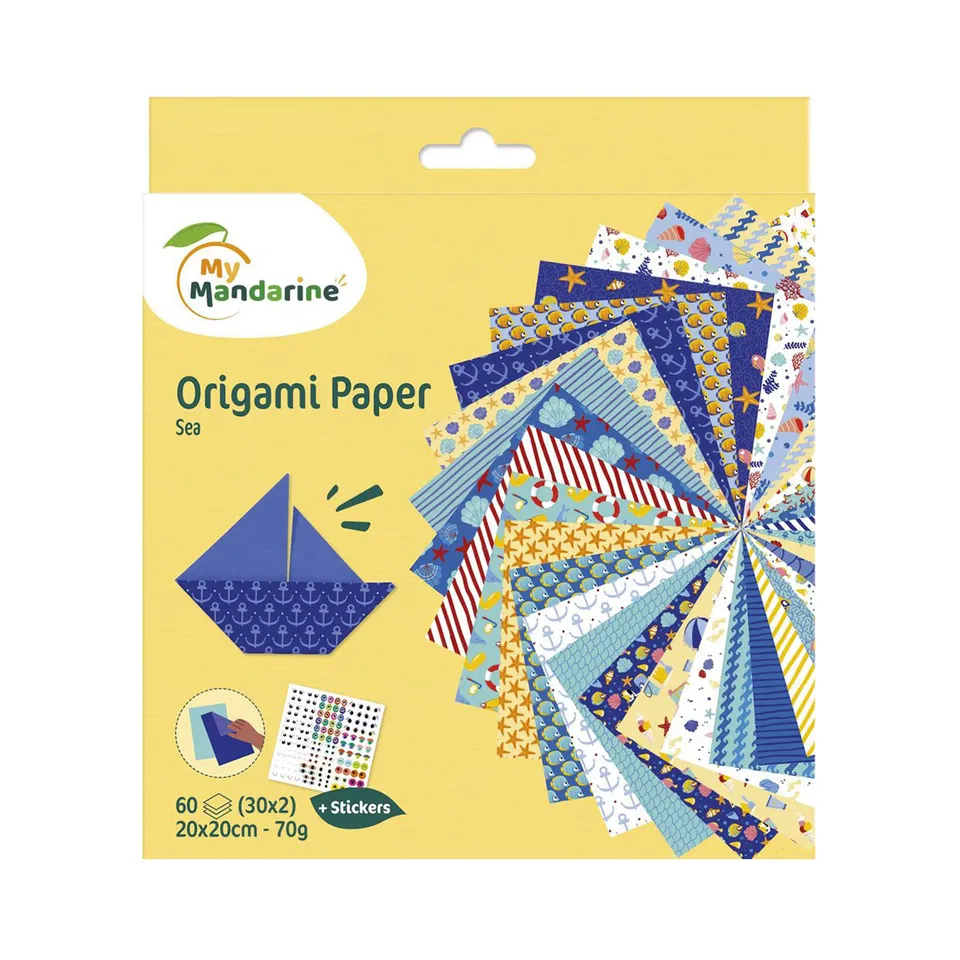 Avenue Mandarine Mare carta origami 20x20 60 fogli