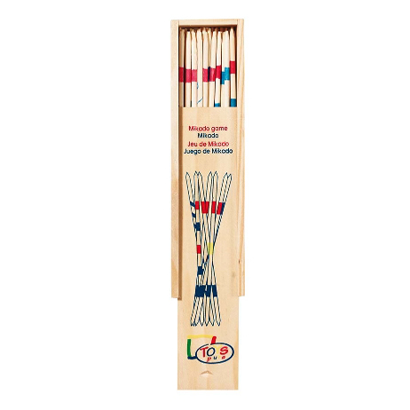 Goki mini mikado gioco abilità scatola legno 18 cm