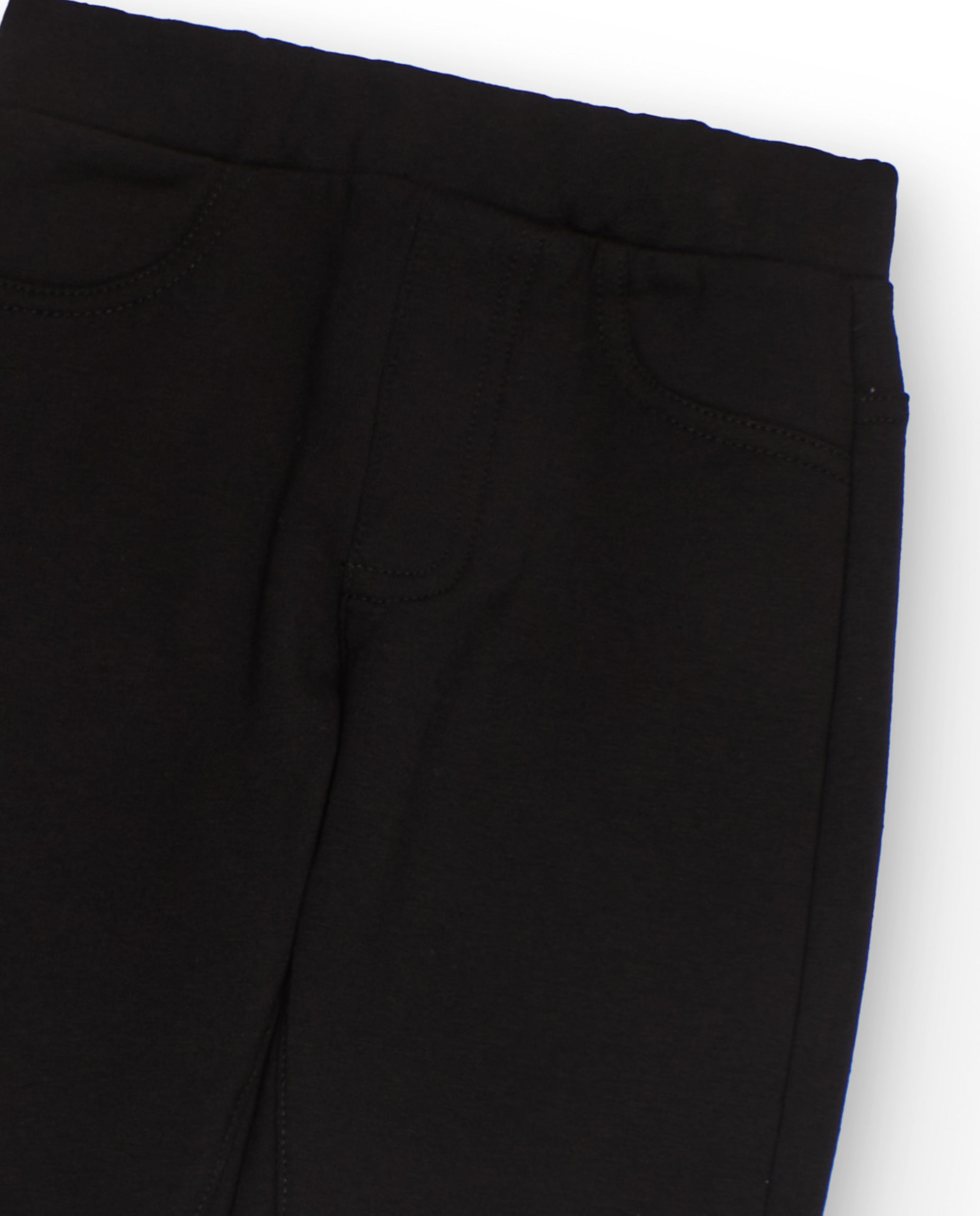 Tuc Tuc jegging bambina nero con tasche posteriori
