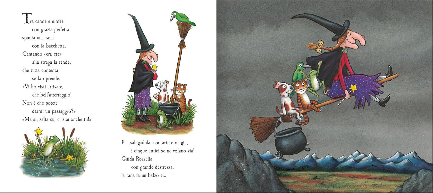 Julia Donaldson La Strega Rossella libro bambini rigida