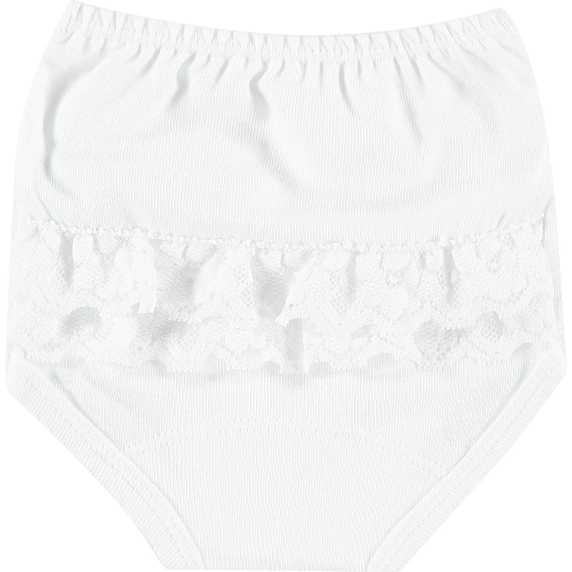Babidu Volant Pizzo Copripannolino Cotone Bianco 12 Mesi