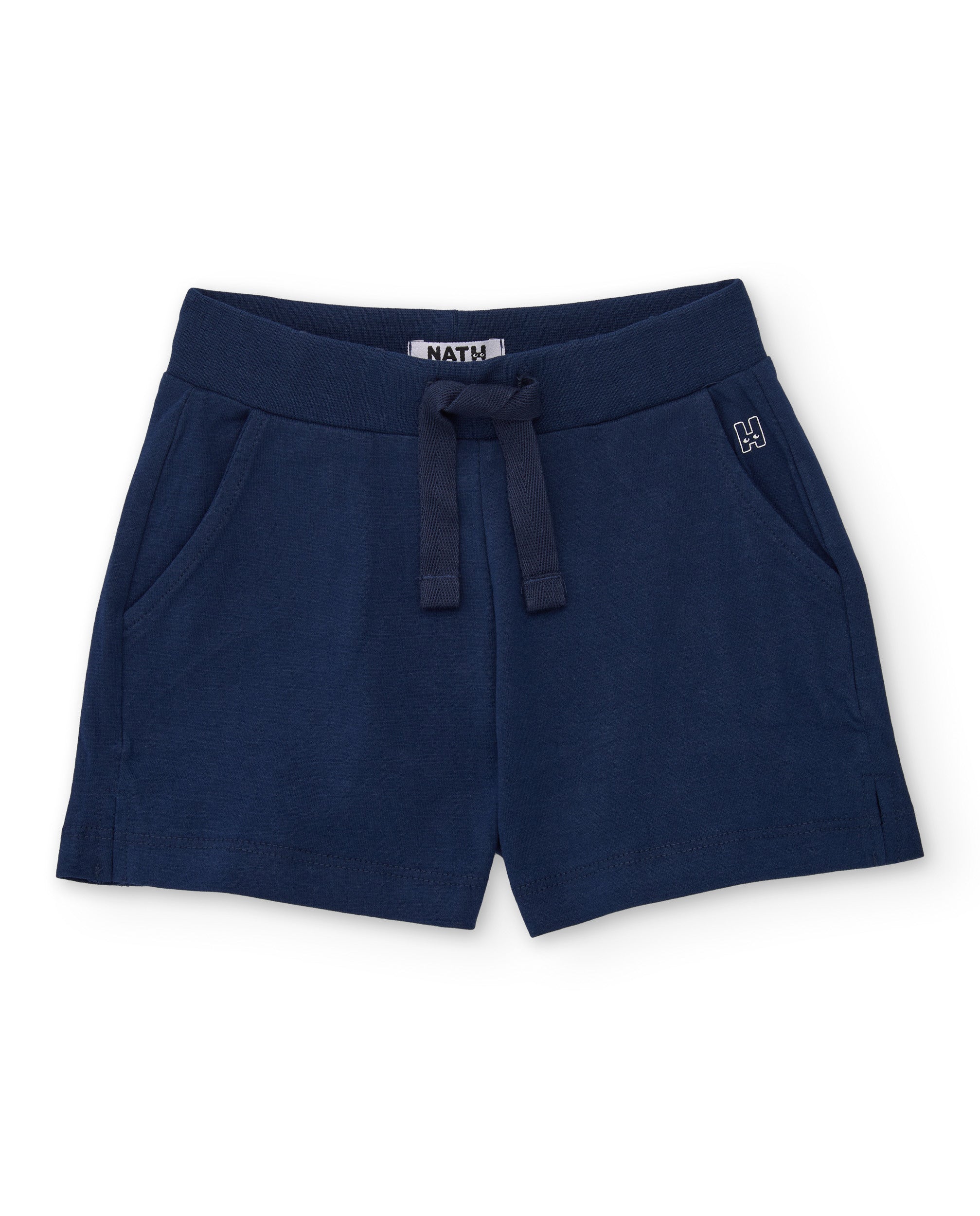 Tuc tuc shorts maglina bambina vita elastica blu