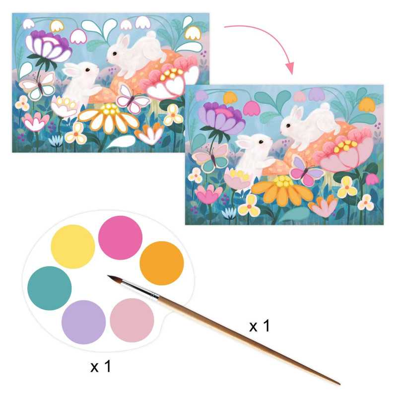 Djeco Fluffy set artistico multiattività 6 attività creative