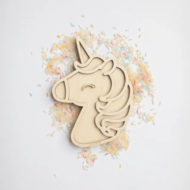 Studio de Rijk Play Tray Unicorn vassoio legno 18 cm