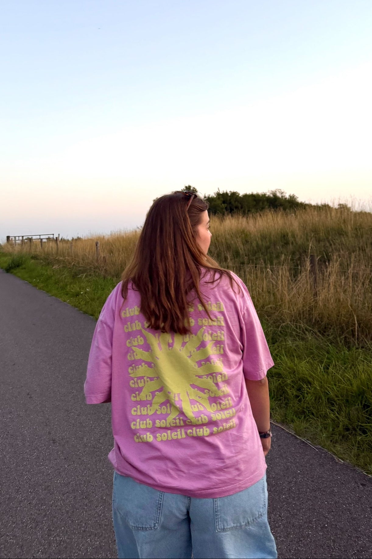 Ella and Rapha Club Soleil t-shirt rosa donna vestibilità ampia
