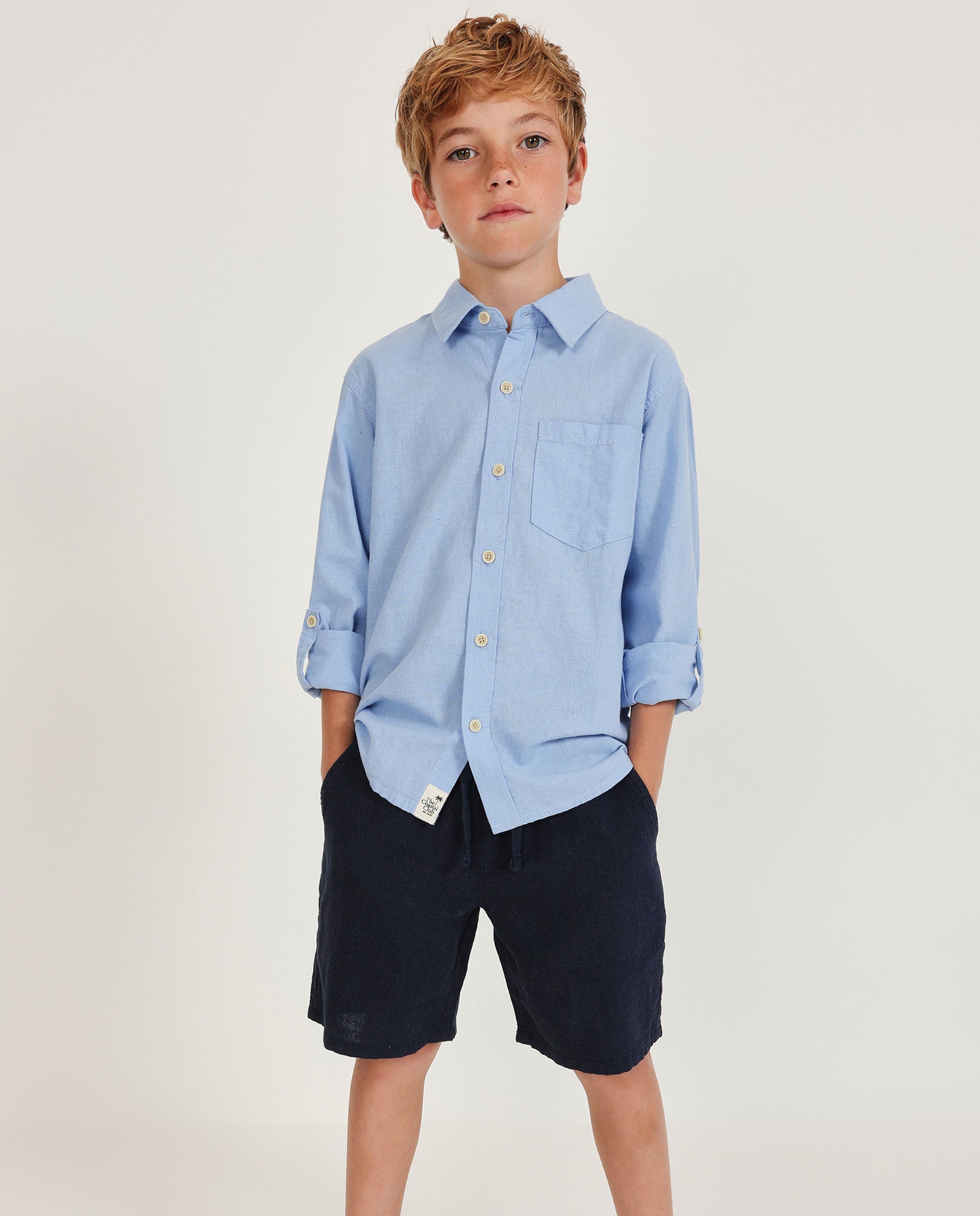 Tuc Tuc bermuda bimbo blu navy cordoncino elastico