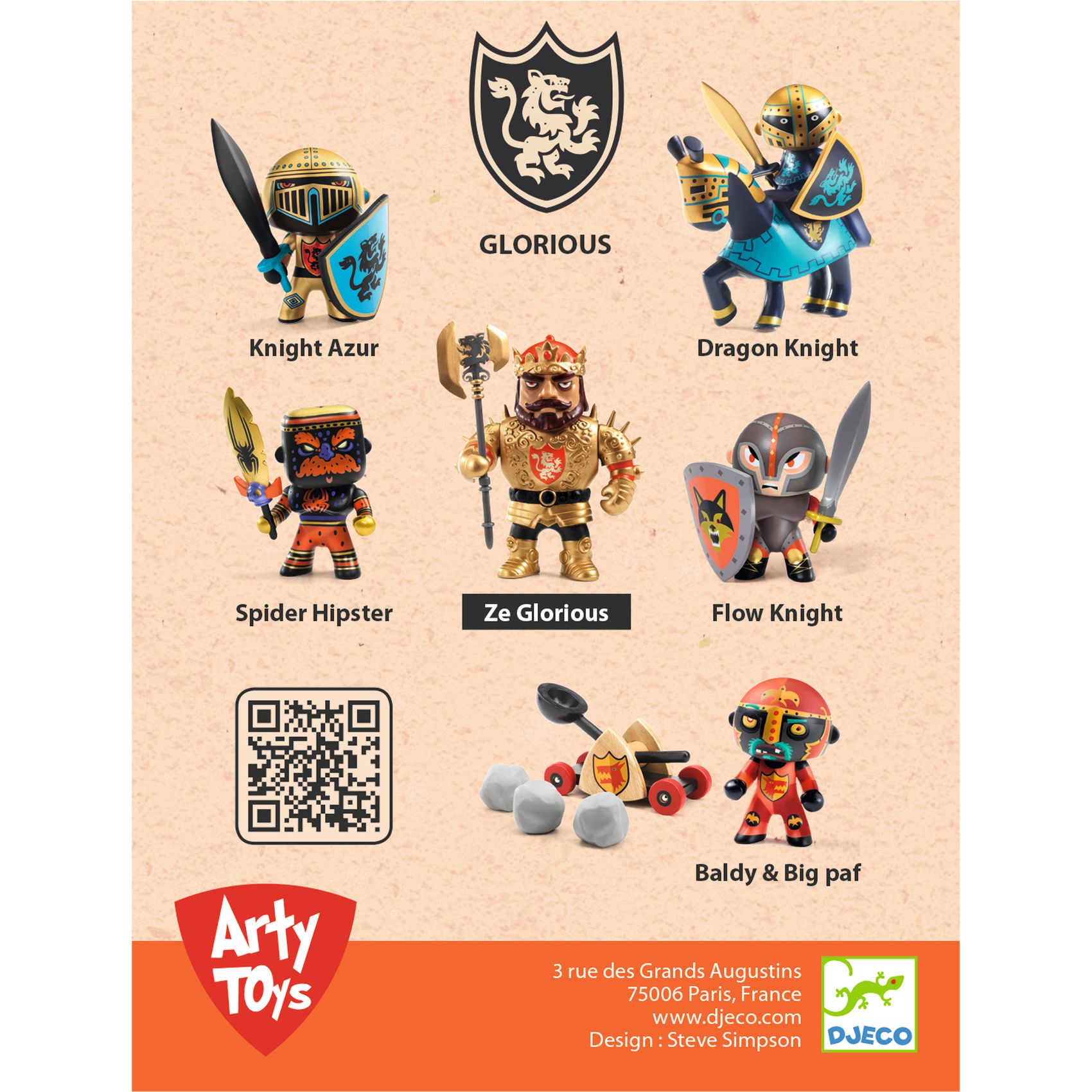 Djeco Arty Toys Bright Knight figura cavaliere vinile