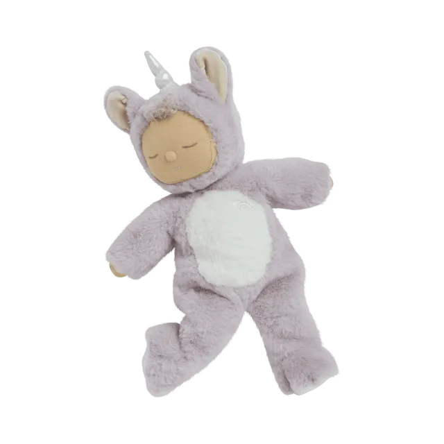 OlliElla Cozy Dinkums Unicorn Sweetpea peluche lilla 34 cm