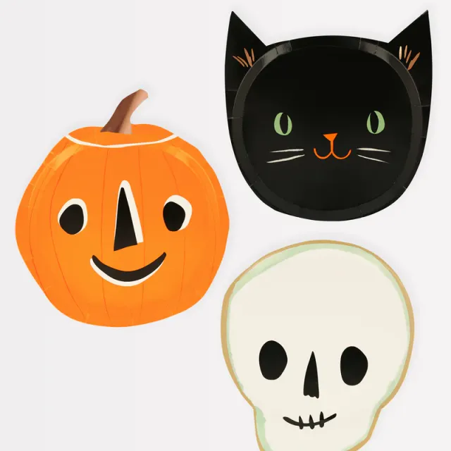 Meri Meri It’s Halloween Piatti di Carta 8 Pezzi