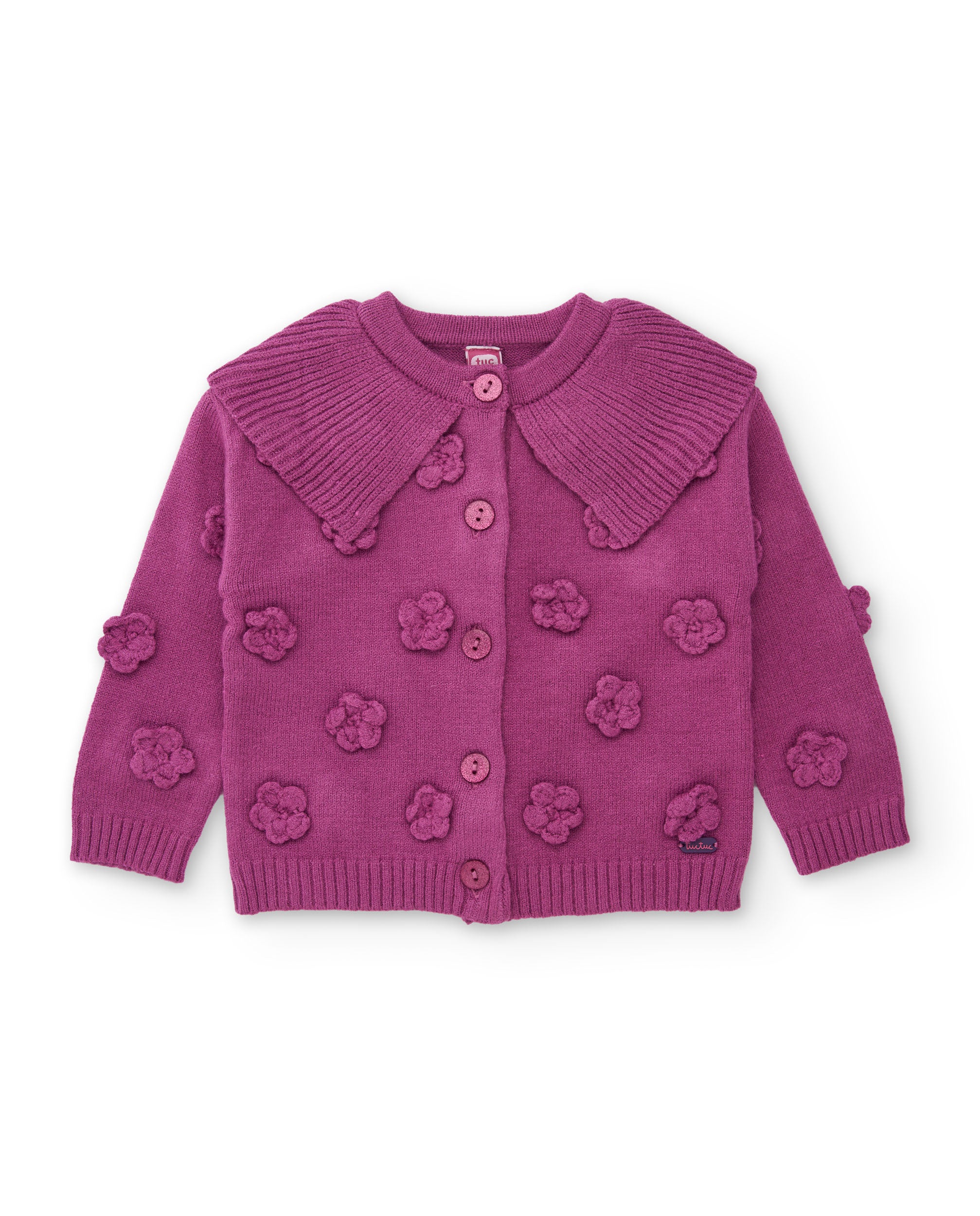 Tuc Tuc Mystic Forest cardigan bimba viola fiori