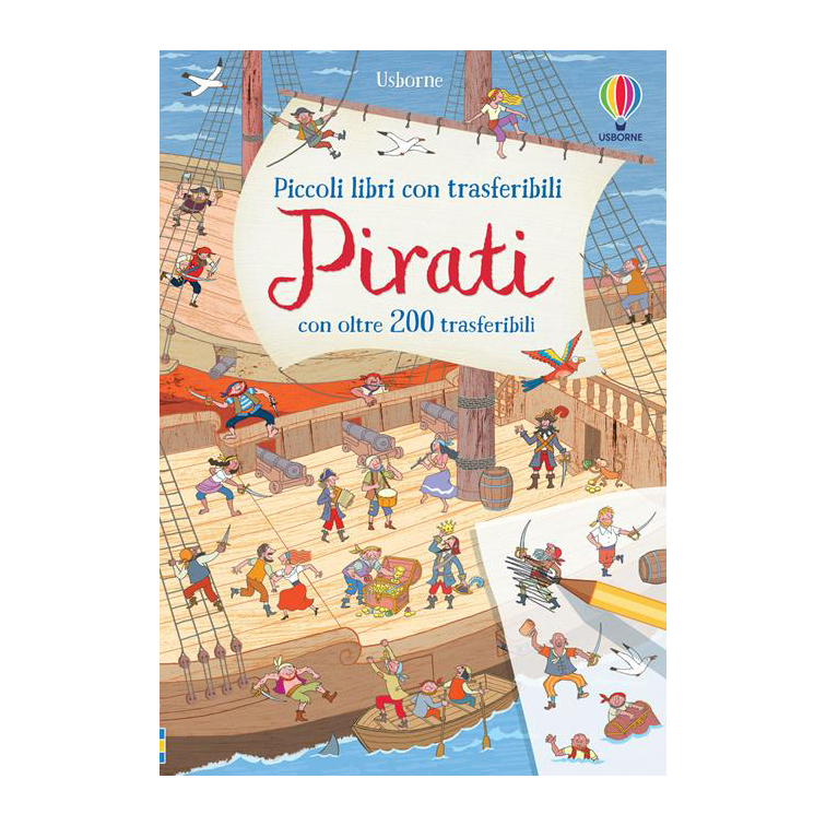 Usborne Pirati Libro con Trasferelli da 5 Anni
