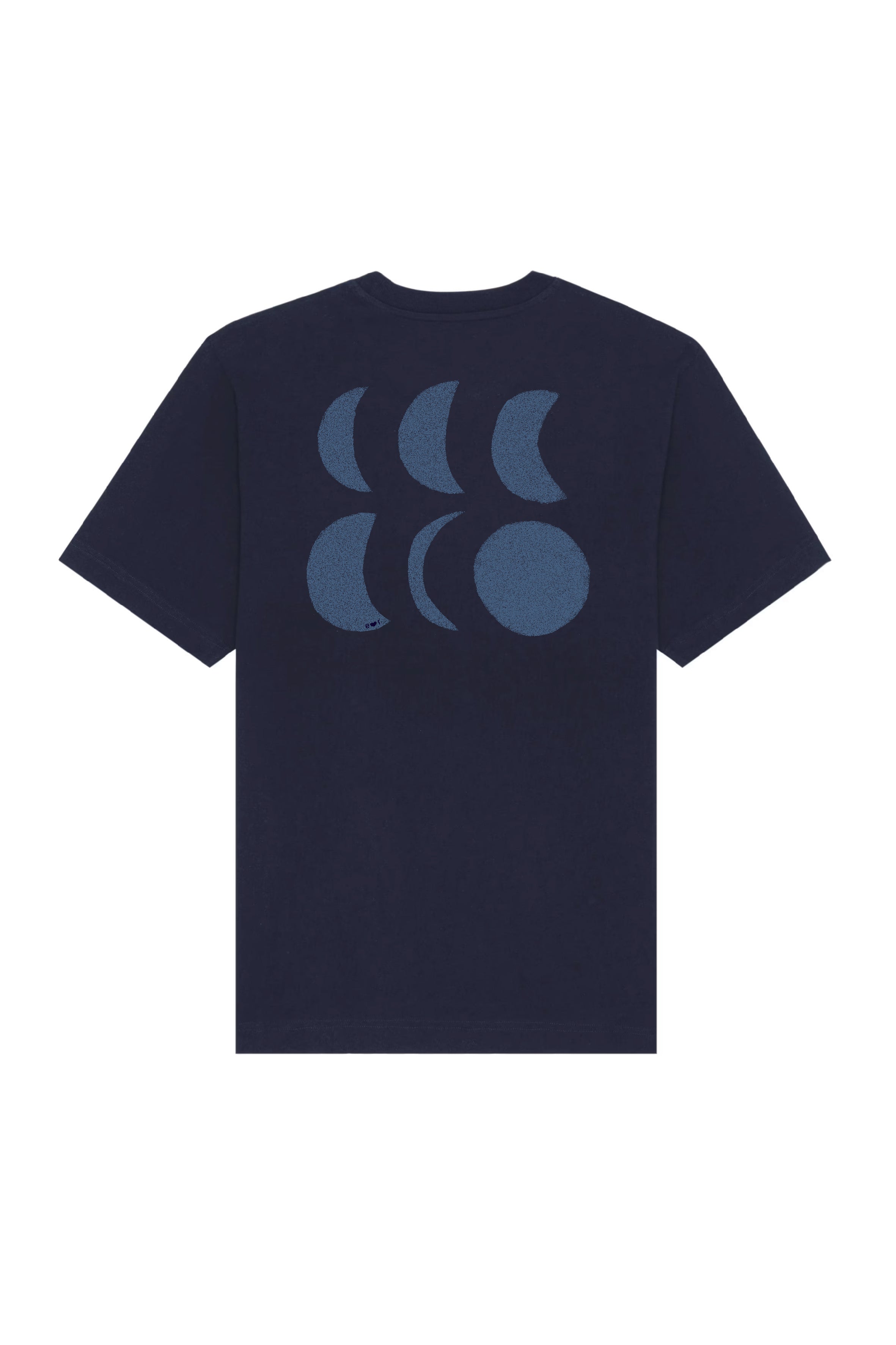 Ella and Rapha To The Moon t-shirt blu notte loose fit