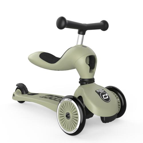 Scoot and Ride Highwaykick 1 monopattino cavalcabile Olive 1-5 anni