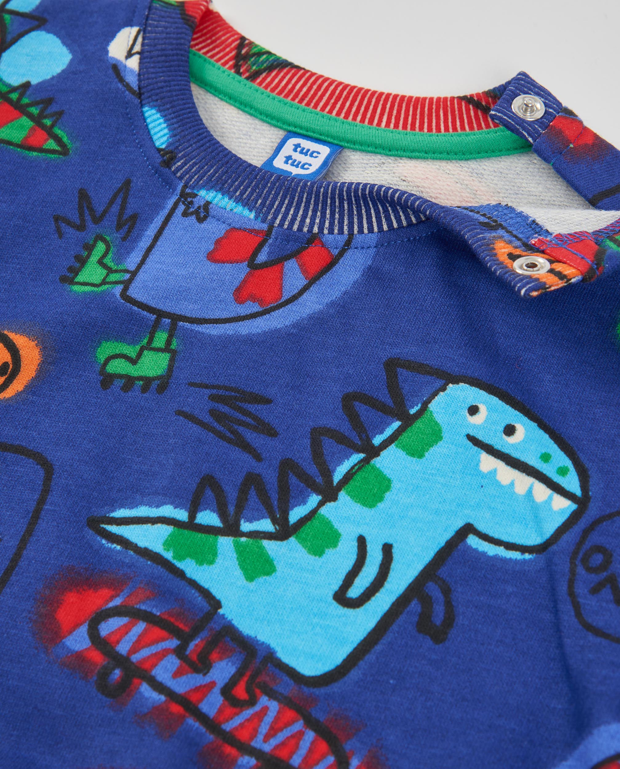 Tuc Tuc Dino Roll felpa bambino dinosauro blu