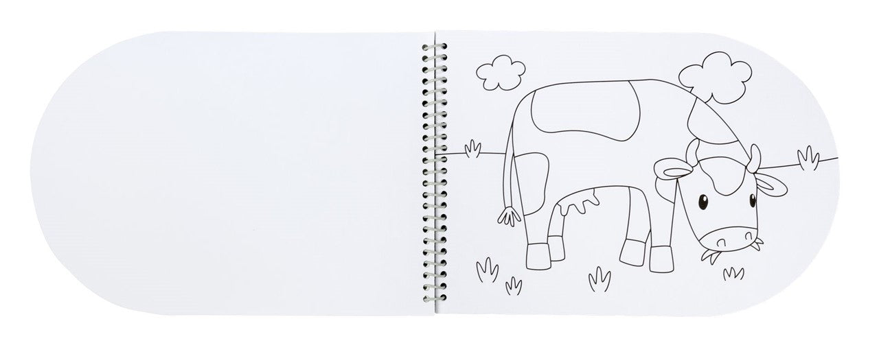 Little Dutch Little Farm libro acquerello 30 pagine + pennello