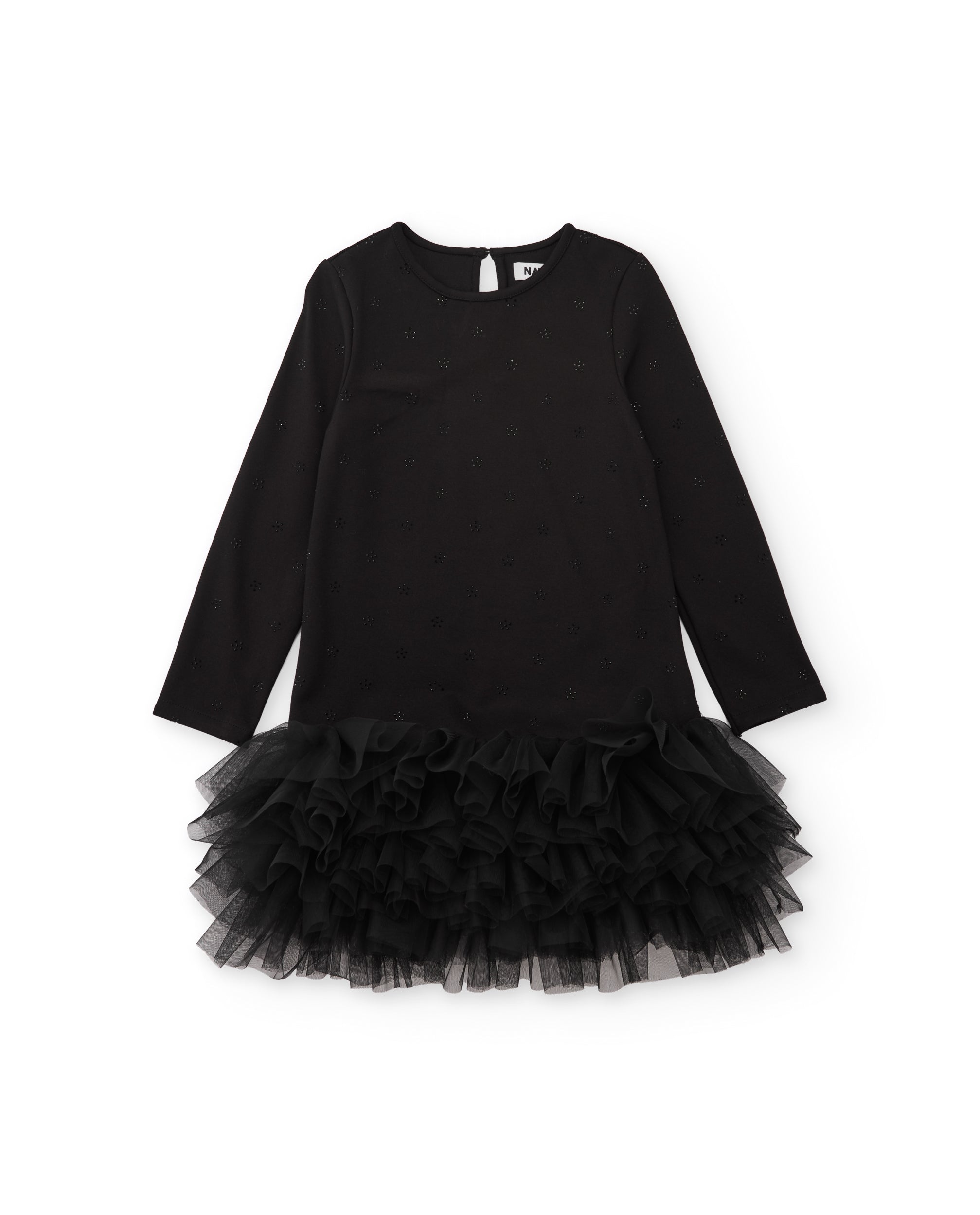 Tuc Tuc Floral Symphony vestito bambina nero tulle