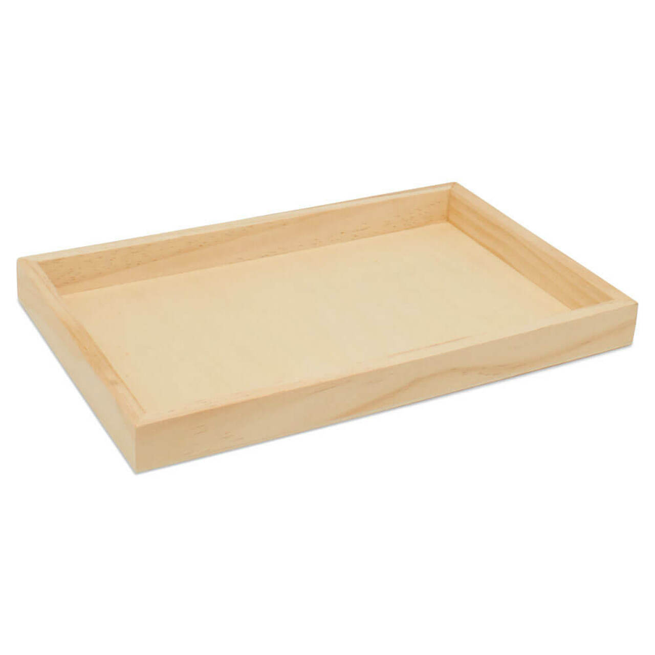 Bauspiel Vassoio Attività vassoio legno 24 x 34 cm bordi bassi