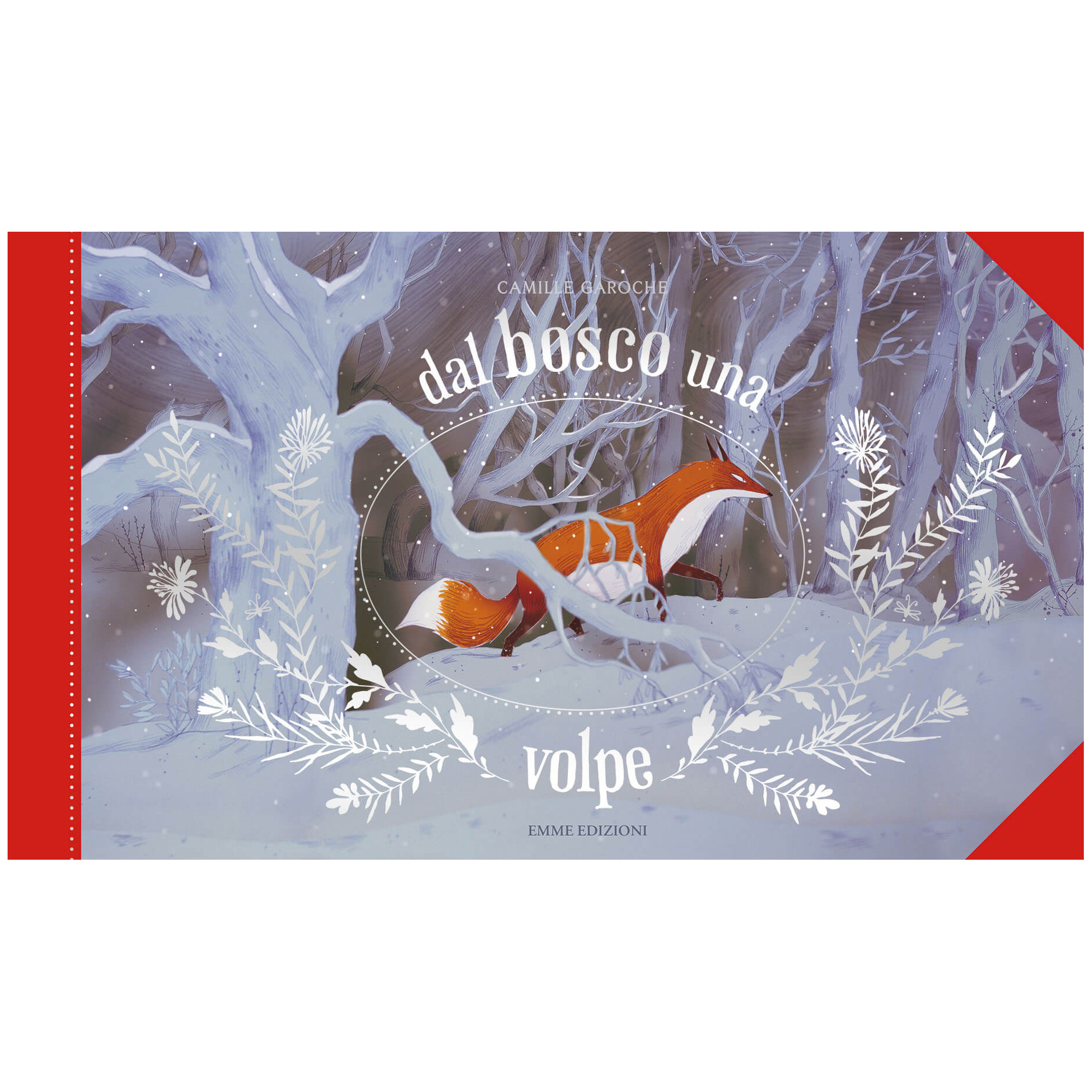 Dal bosco una volpe silent book bambini copertina rigida