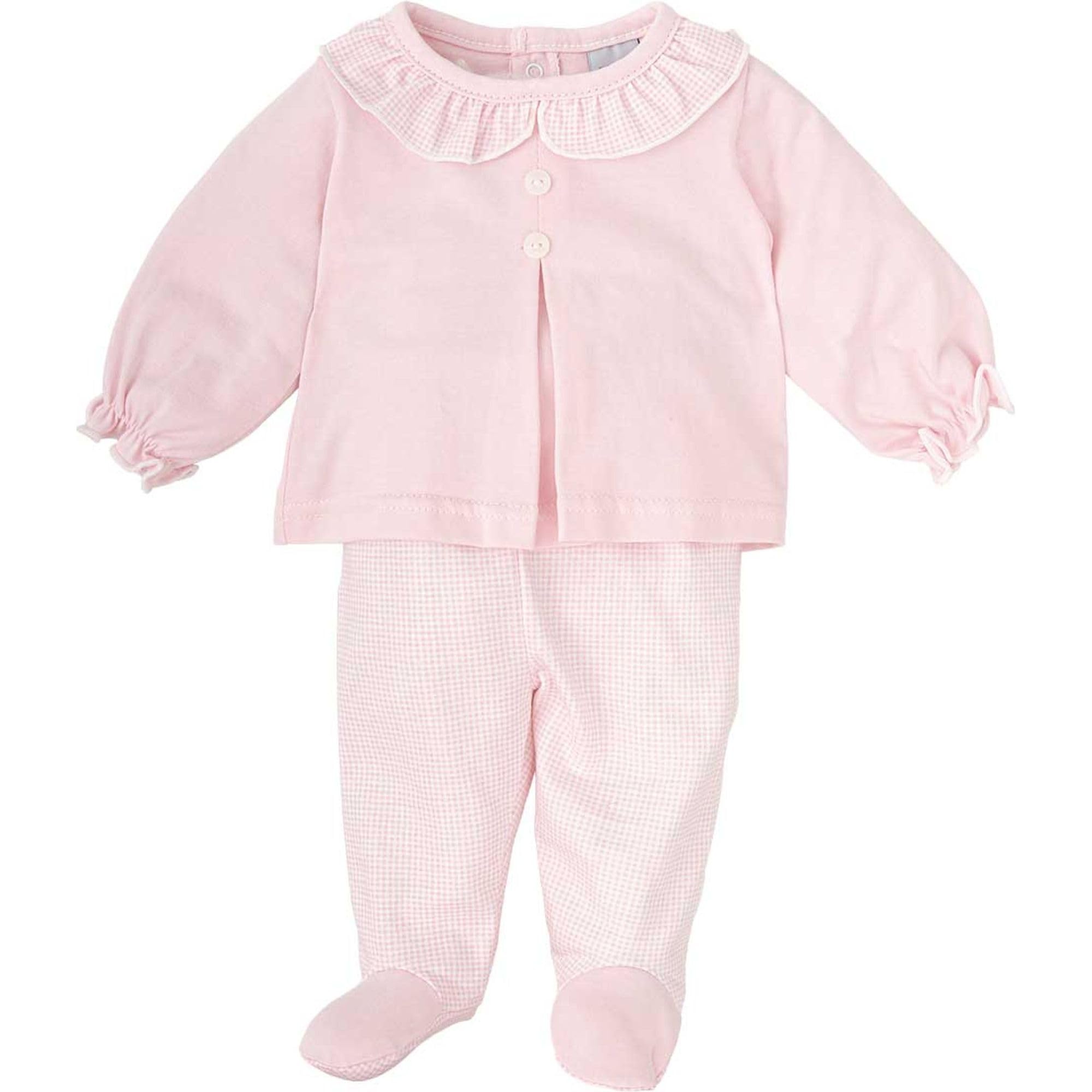 Babidu set neonata rosa maglia e ghetta 6 mesi