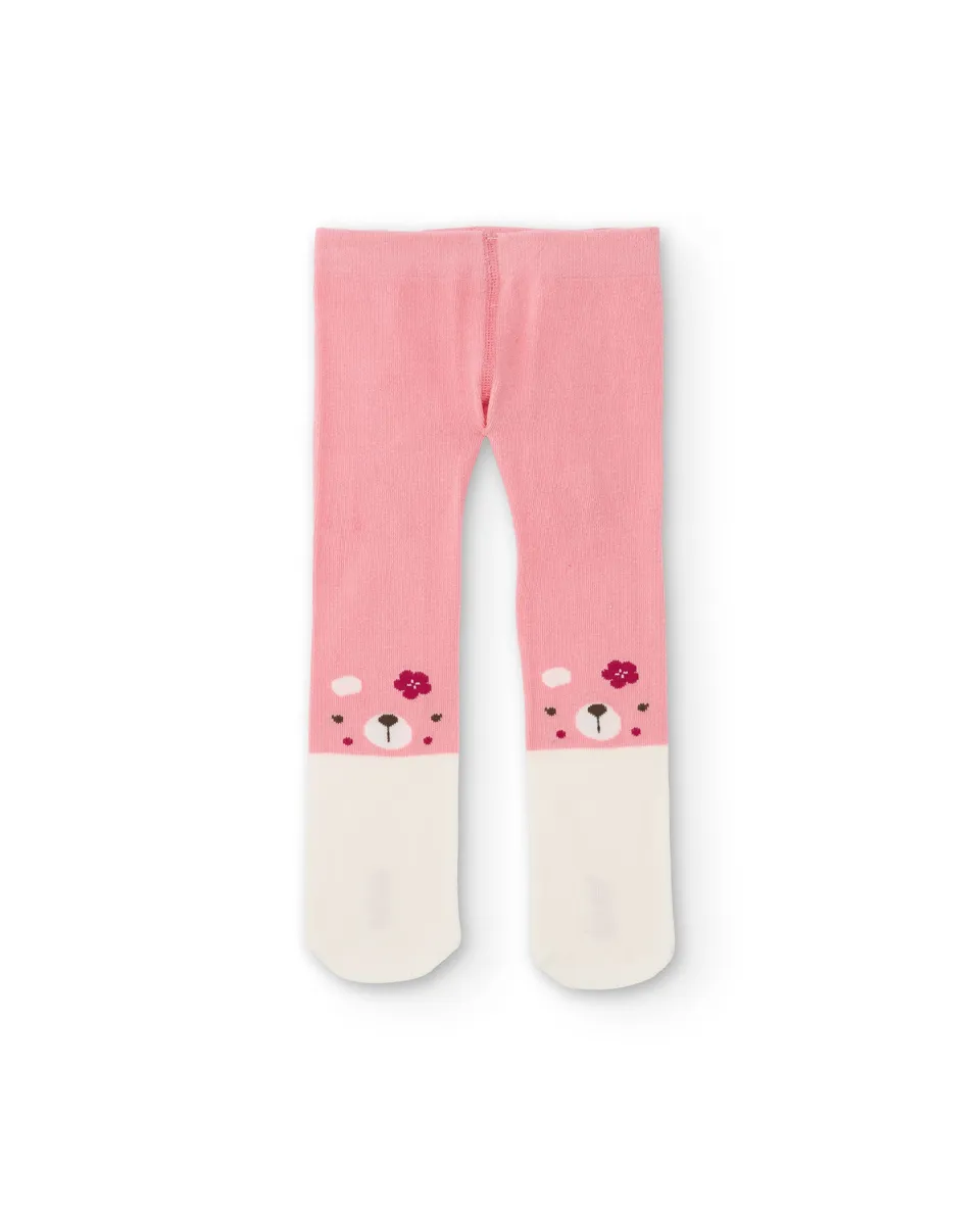 Tuc tuc Sweet Teddy Bear collant neonata rosa orso