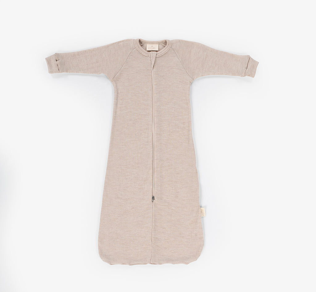 Kico Label Sacco Nanna Merino Neonato Naturale Cerniera