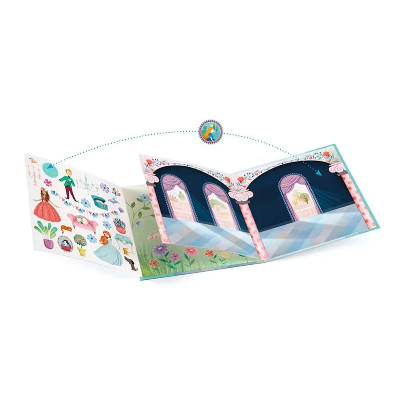 Djeco Il Castello stickers riposizionabili 50 pz viaggio