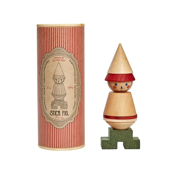 Wooden Story Impila e Componi Personaggio Numero 4 Legno