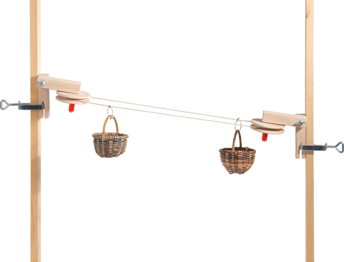 Kraul Funivia due cestini kit legno con morsetti