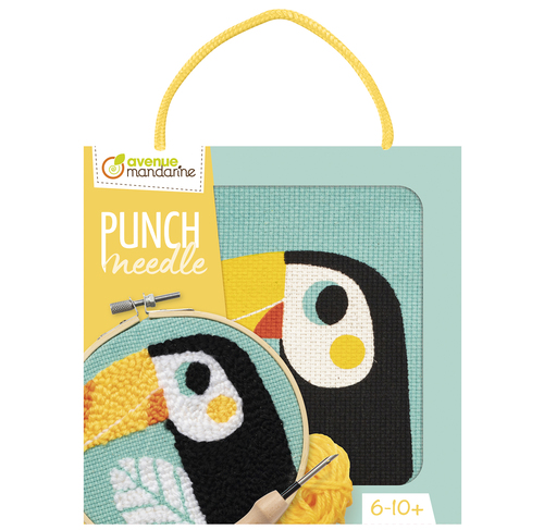Avenue Mandarine Tucano kit punch needle dai 6 anni
