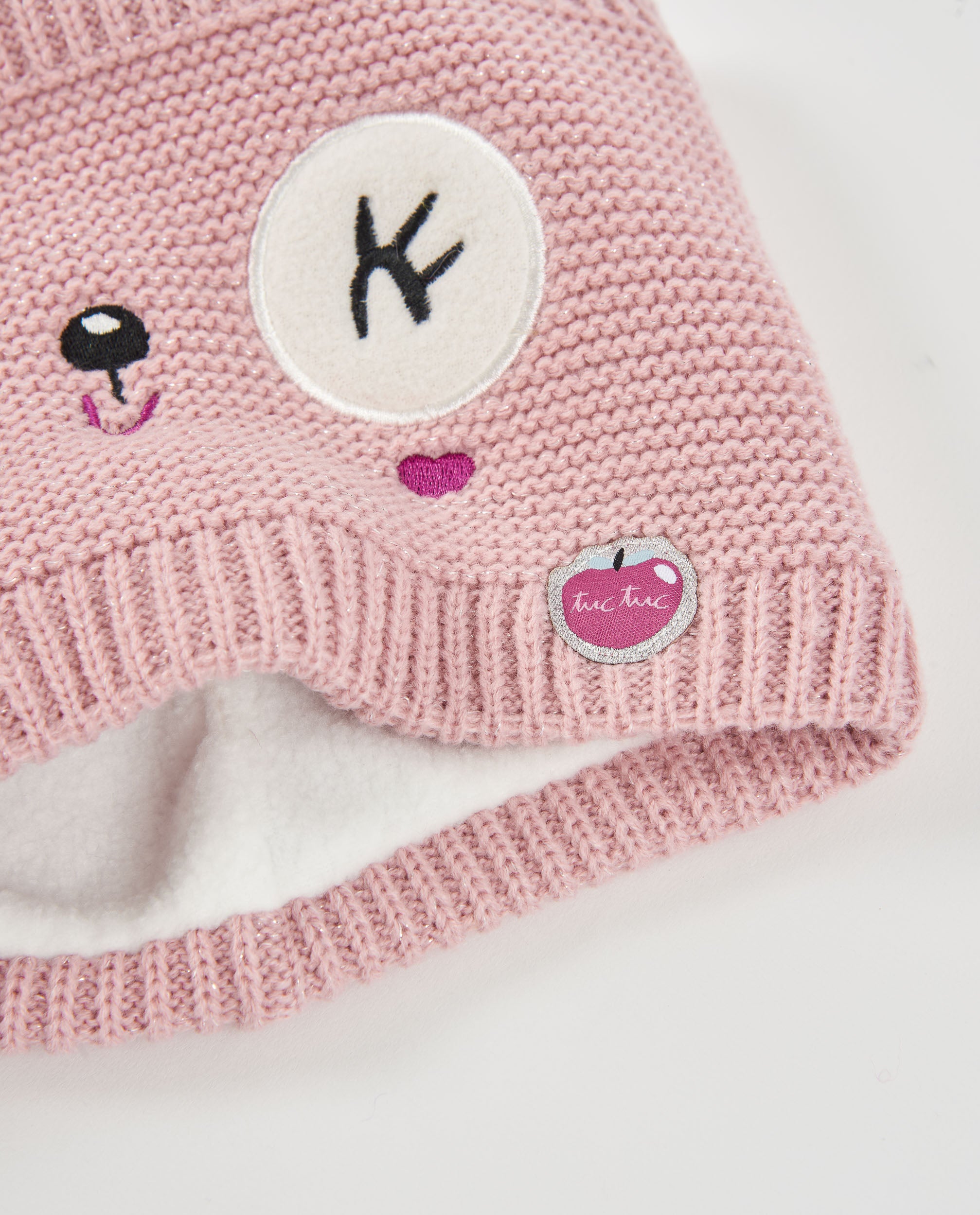 Tuc tuc set cappello scaldacollo bambina rosa maglia
