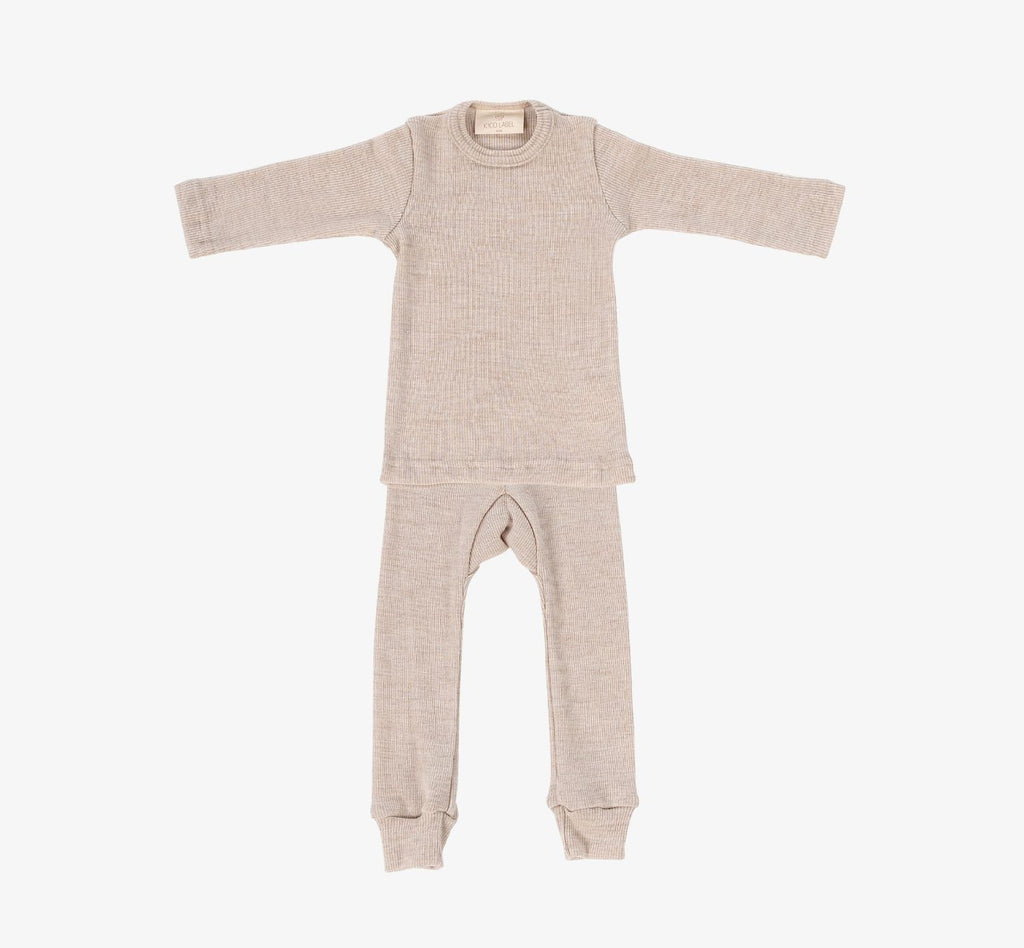 Kico Label set pigiama lana merino bambino
