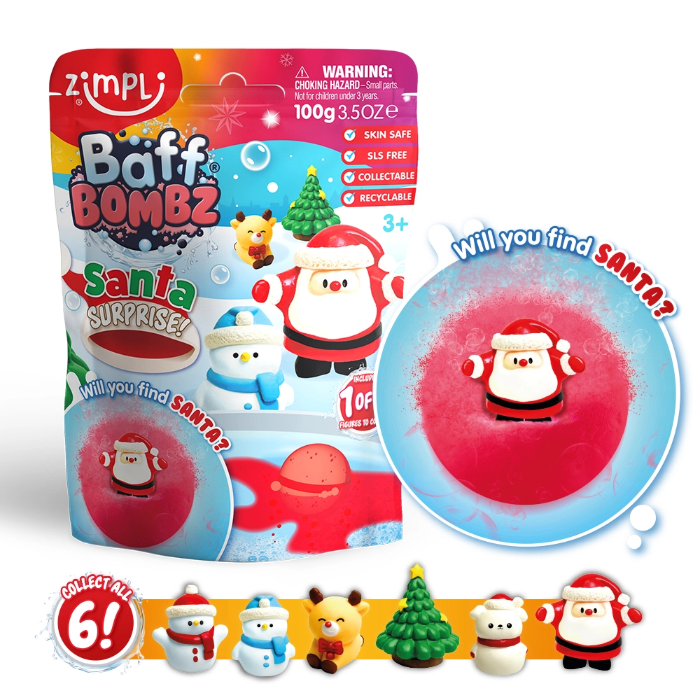 Zimpli Kids Baff Bombz Santa Surprise bomba bagno