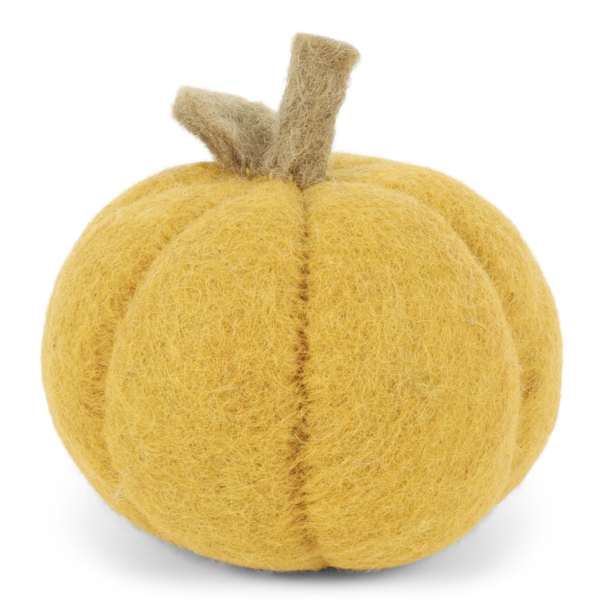 Gry & Sif Zucca Piccola decorazione feltro gialla 8 cm