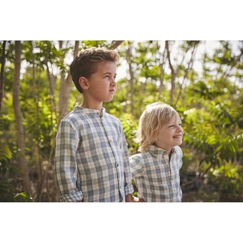 Babidu camicia a quadri completo bambino 6 anni cotone