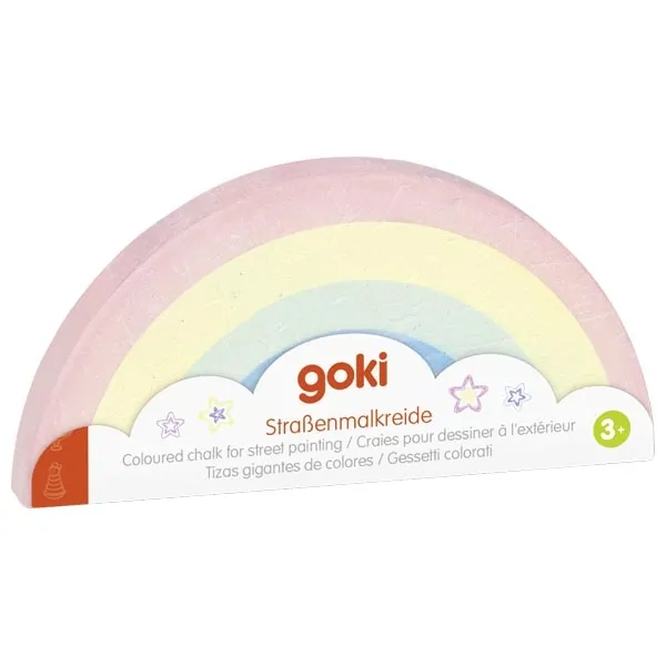 Goki Maxi gessetto arcobaleno gesso 12 cm