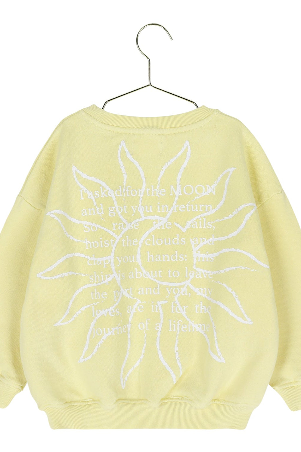 Ella and Rapha Sun x Moments felpa bimbi gialla in cotone