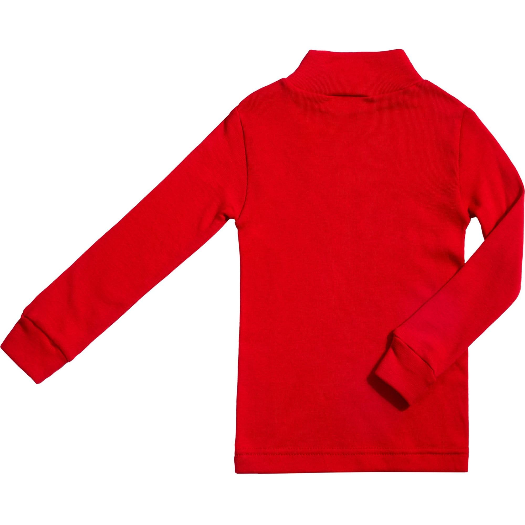 Babidu Punt Nou maglia termica mezza dolcevita rosso 10 anni