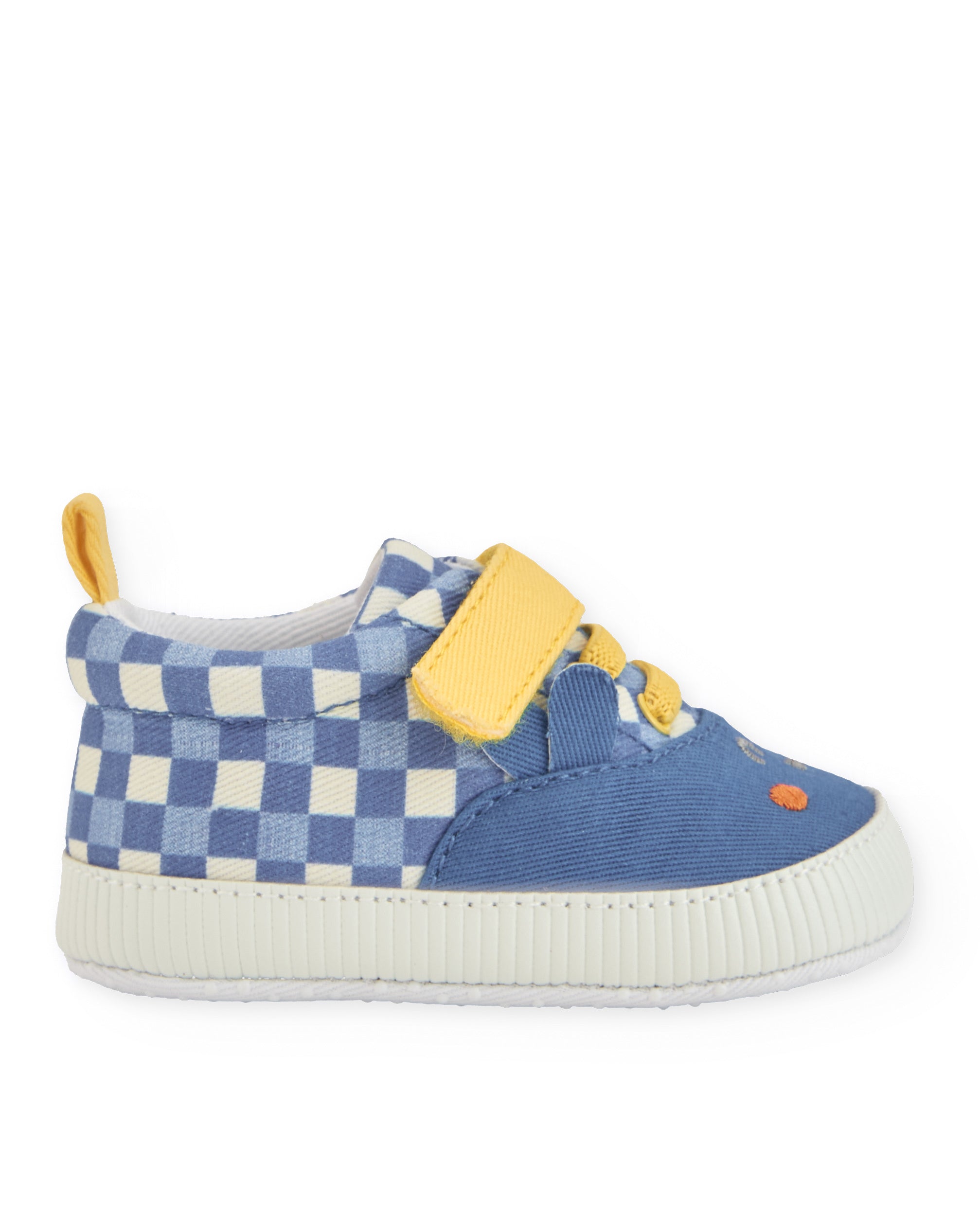 Tuc Tuc Scarpine neonato blu vichy velcro
