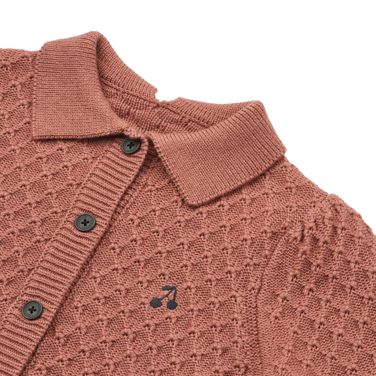 Liewood Jane Dark Rosetta cardigan lana bimba morbido