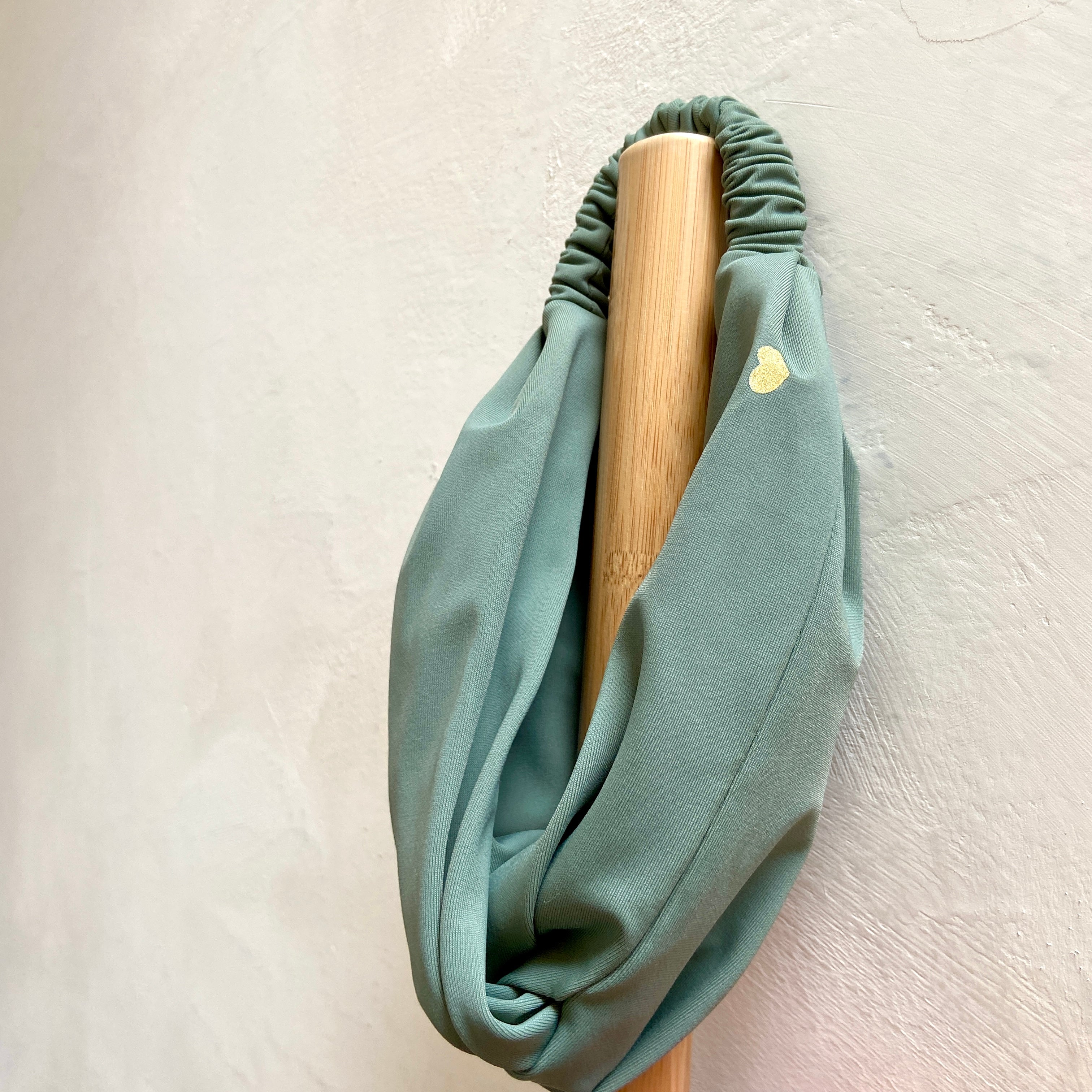 Ella and Rapha Army Green fascia capelli verde UPF 50+