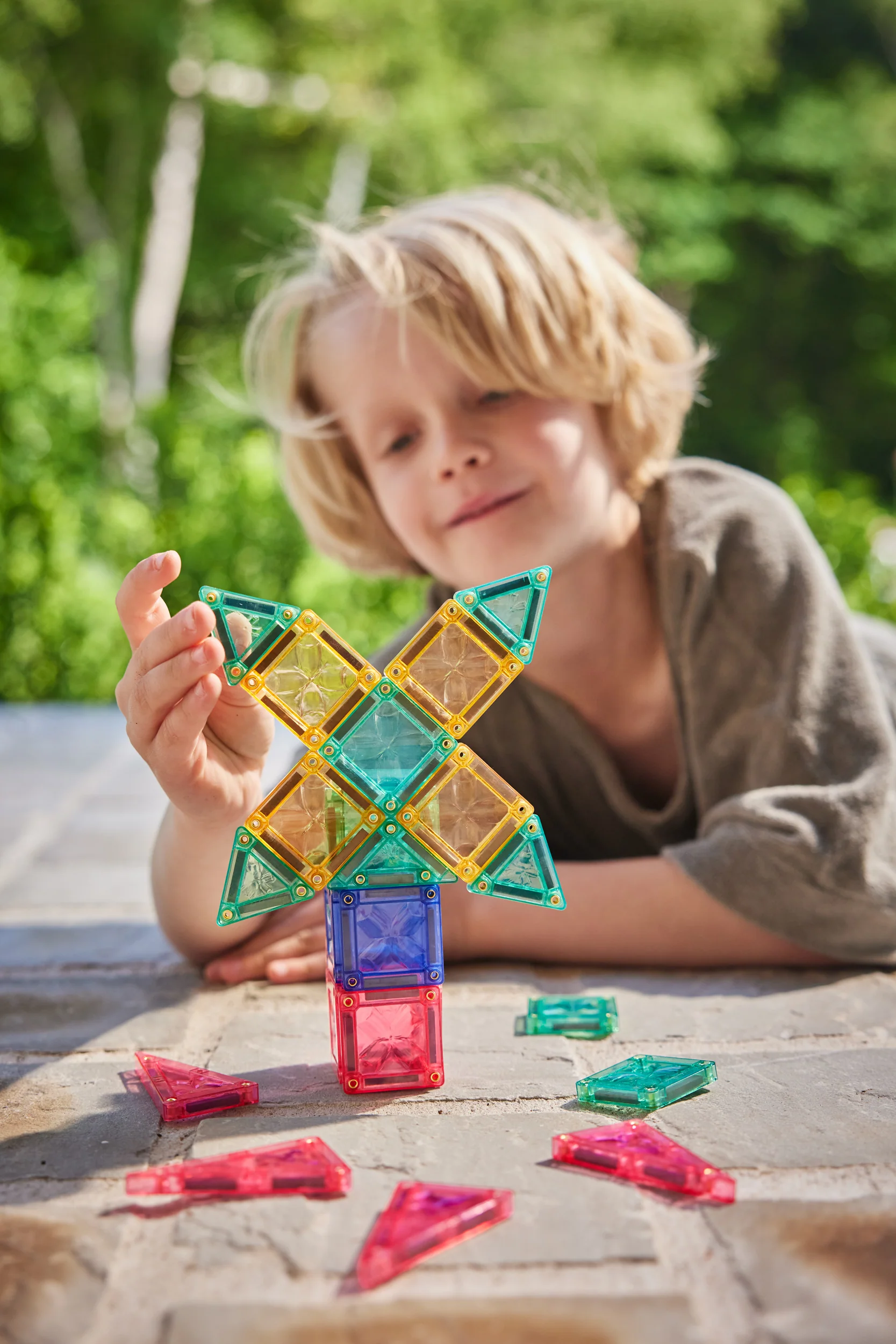 Cleverclixx Mini Tiles Pack Pastel costruzioni magnetiche 28 pz