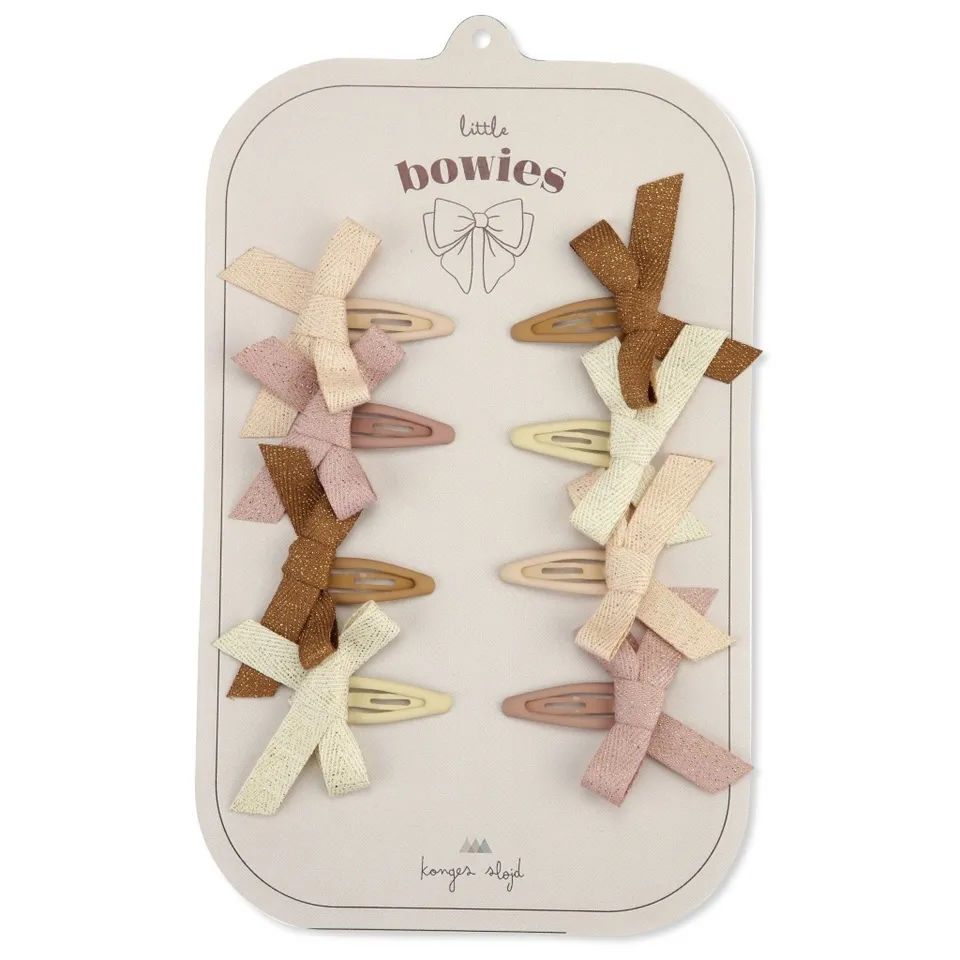 Konges Slojd Bow Glitter mollette capelli set 8 pezzi