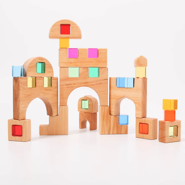 Bauspiel Castello luminoso set costruzioni blocchi 34 pezzi 3+ anni